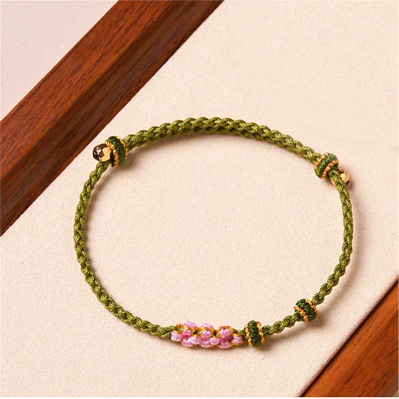 Bracelet de protection en fil rouge fait main pour le renouveau et la chance