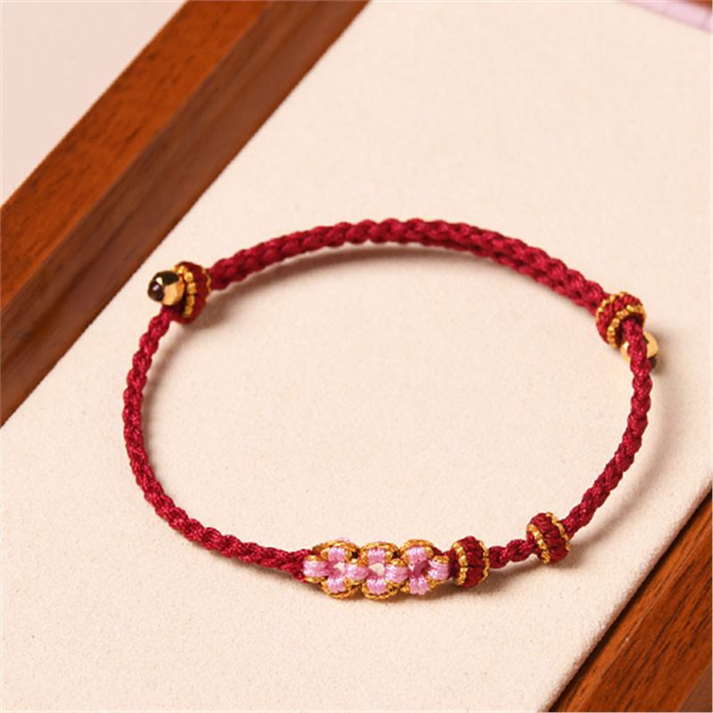Bracelet de protection en fil rouge fait main pour le renouveau et la chance