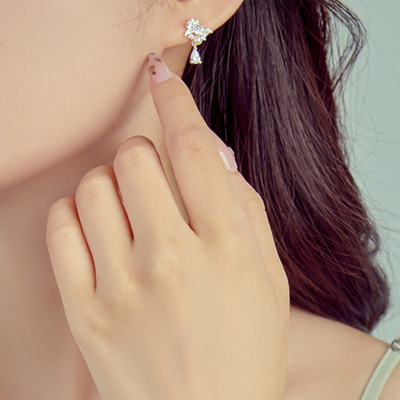 Boucles d'oreilles en argent sterling et jade Hetian pour l'abondance et l'équilibre