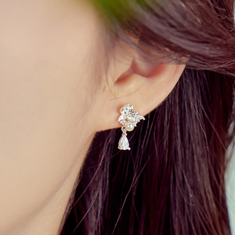 Boucles d'oreilles en argent sterling et jade Hetian pour l'abondance et l'équilibre