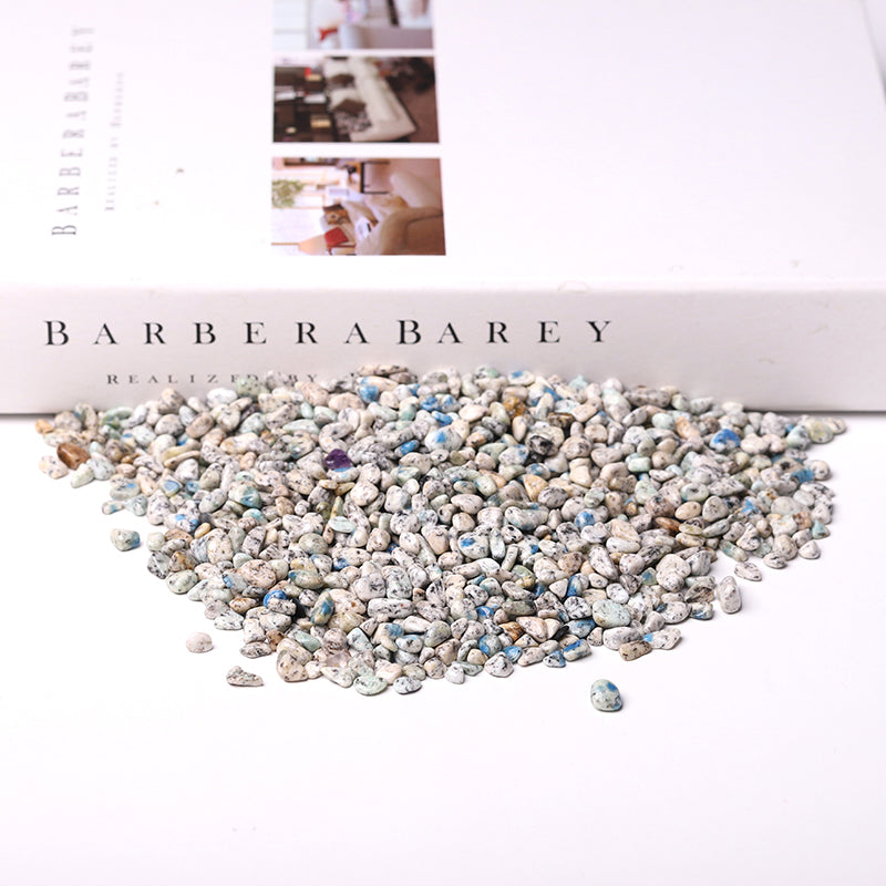 Pierres roulées K2 de haute qualité, éclats de 5 à 7 mm