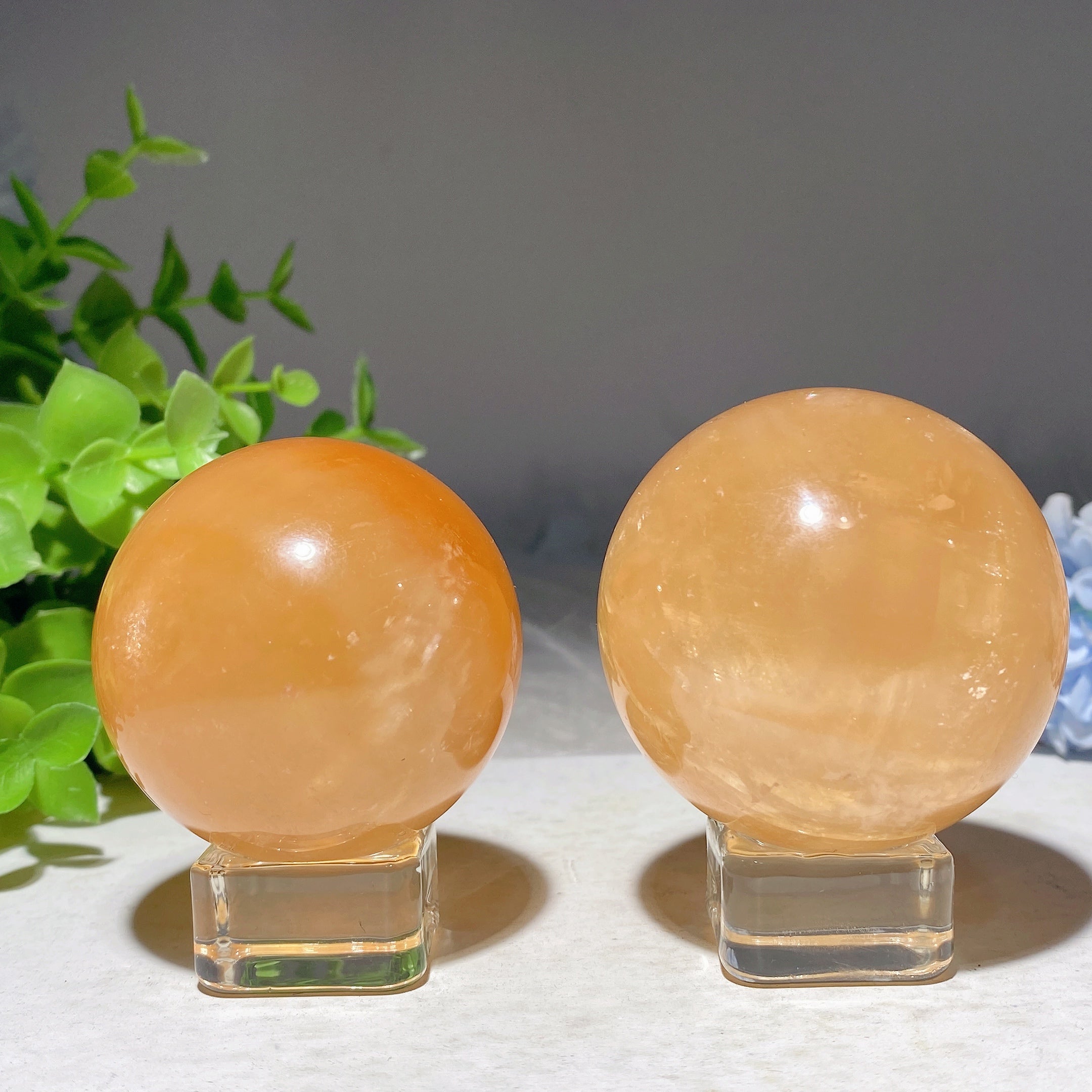 Honey Calcite 1.8-2.0" Healing Sphere for Energy Balance