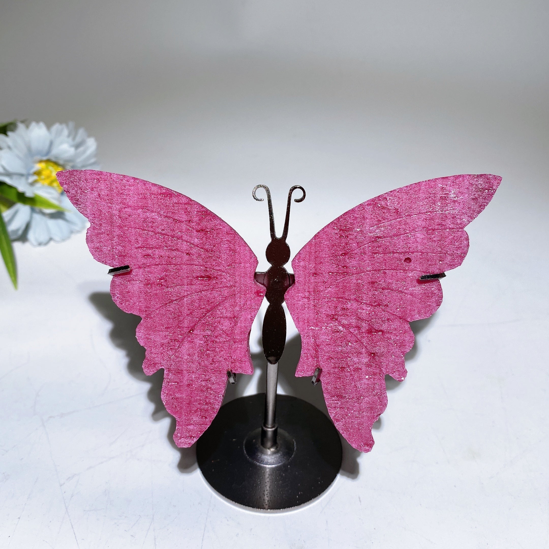 Ailes de papillon réactives aux UV Honeycomb Ruby 14 cm