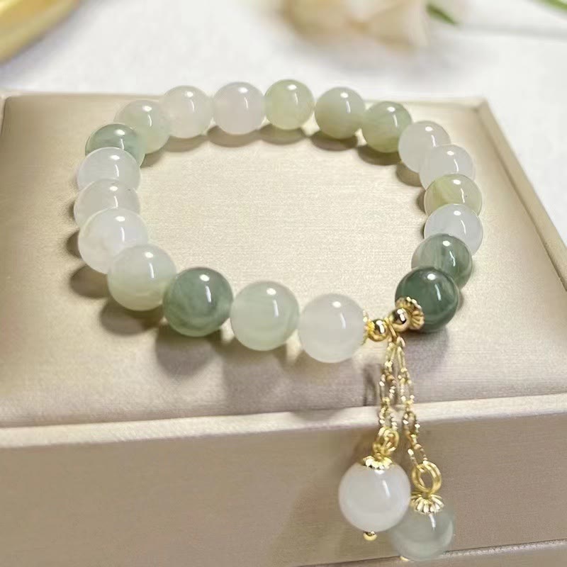 Bracelet de perles de chance en jade pour l'énergie de la prospérité