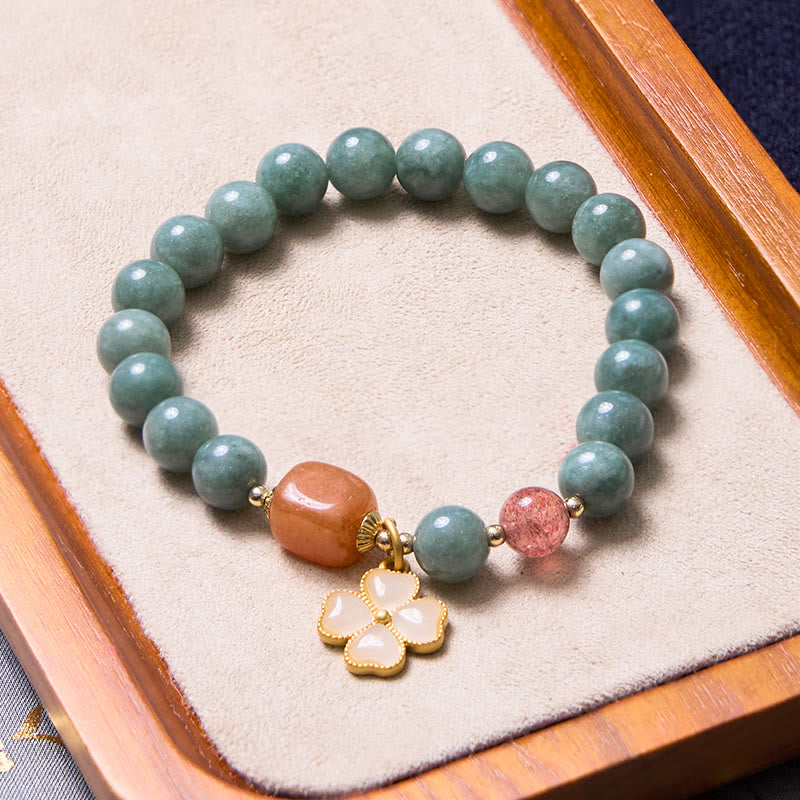 Ensemble de bracelets et joncs en jade pour la chance et la prospérité
