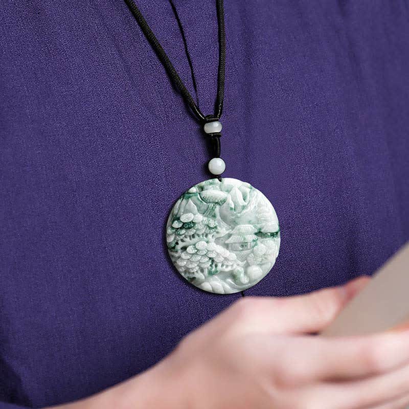 Collier de jade pour l'énergie d'abondance et de prospérité