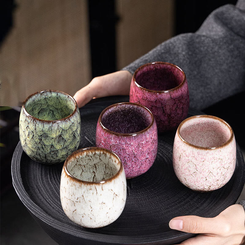 Tasse à thé en céramique faite à la main Jian Zhan 150 ml Vaisselle traditionnelle