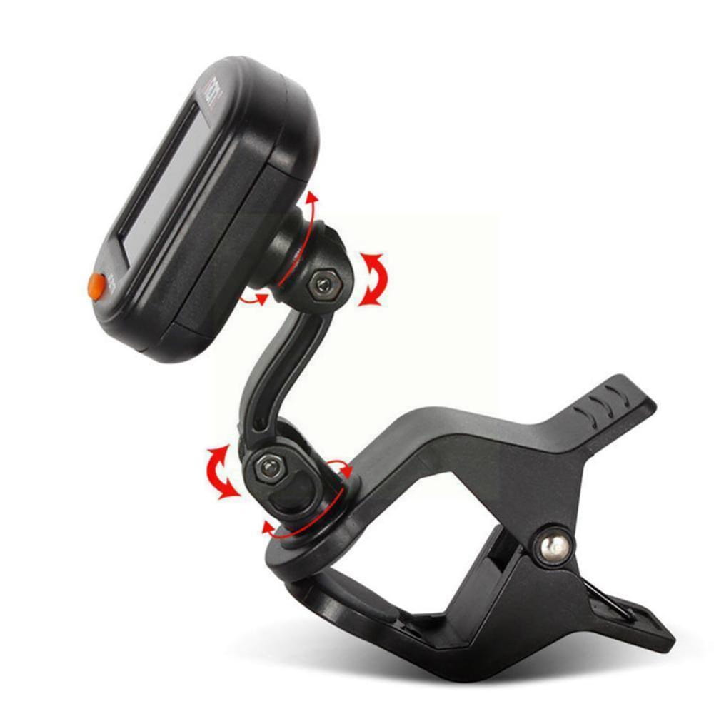 Adjustable clamp-style phone mount for Kalimba Tuner Thumb Piano with rotating joints