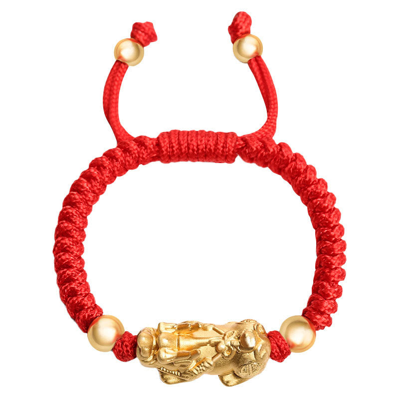 Bracelet Pixiu pour enfants en argent sterling 999 avec nœud King Kong pour la protection