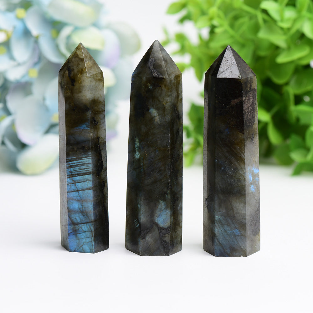 Labradorite Crystal Points 2.5-4.5 Inches Healing Stones