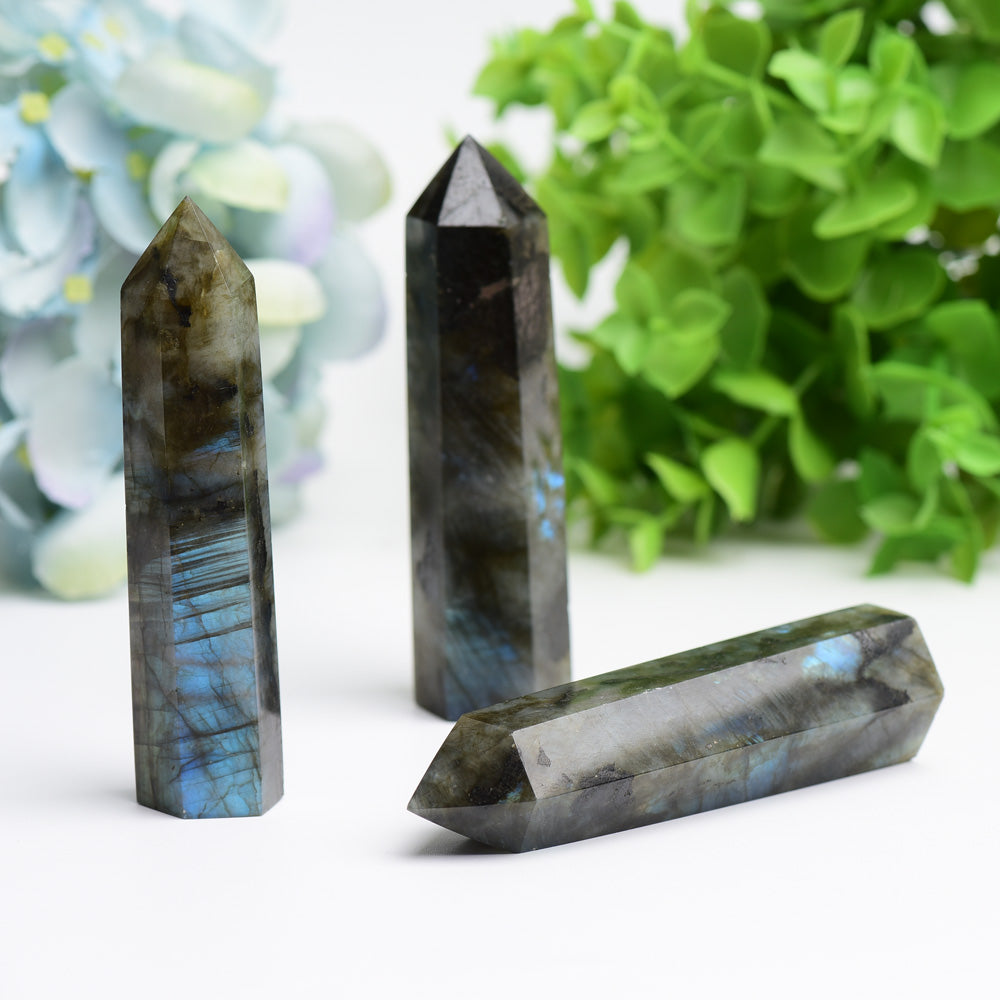 Labradorite Crystal Points 2.5-4.5 Inches Healing Stones