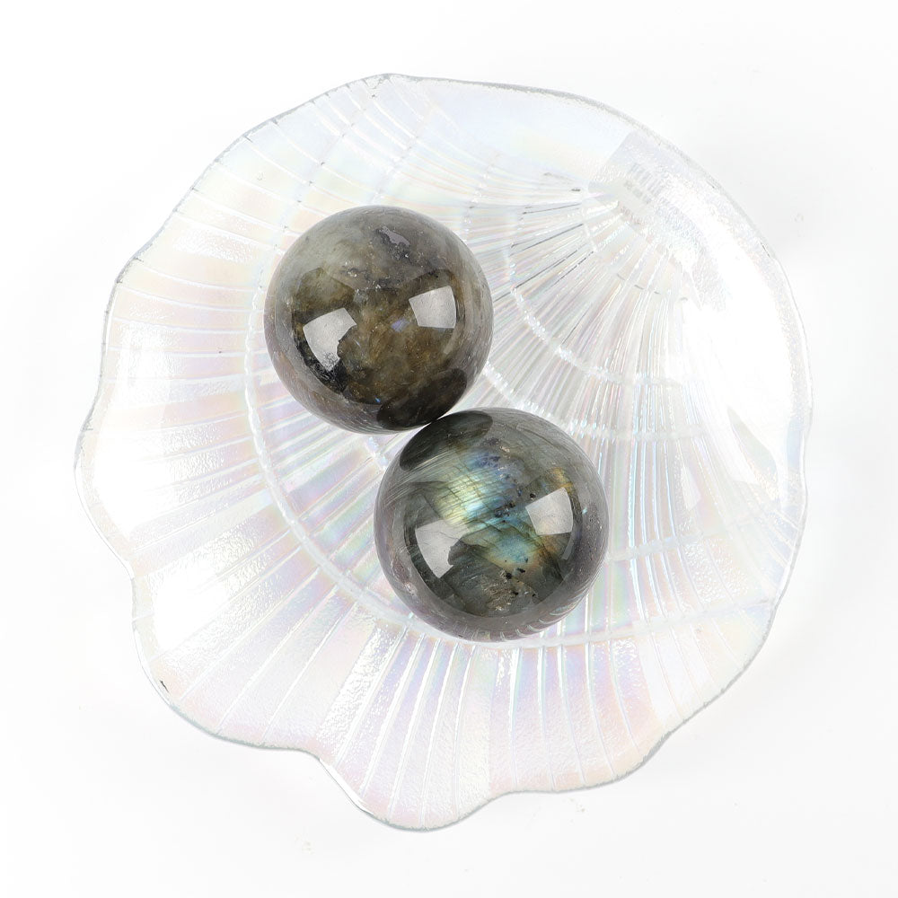 Sphère de cristal de labradorite 1,57 pouce Orbe de guérison