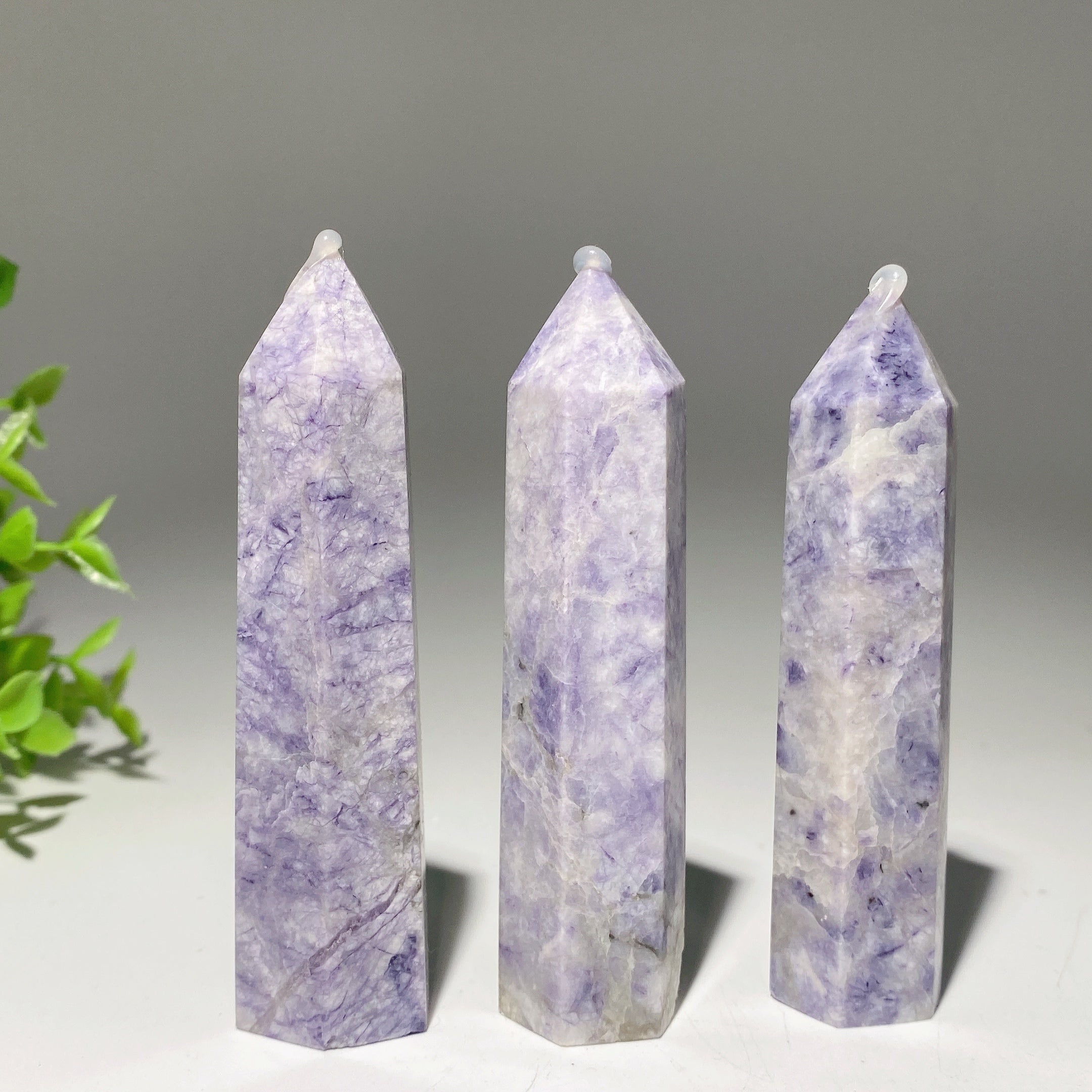 Lavender Jasper Crystal Point 3.3-3.8 Inch Healing Stone