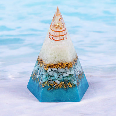 Pyramide d'orgone Lumière d'espoir