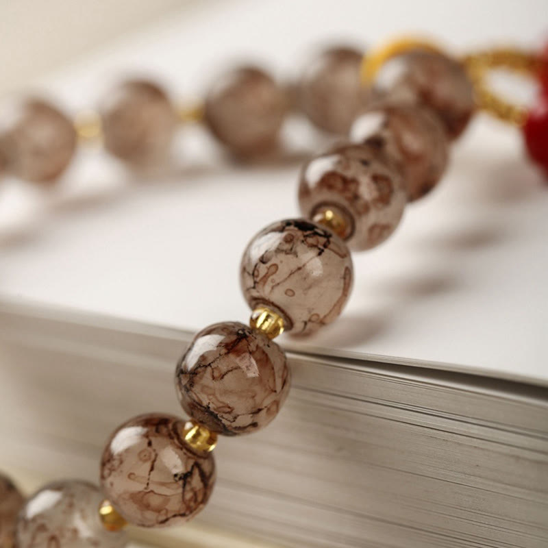 Bracelet d'harmonie en verre Liuli pour la protection spirituelle