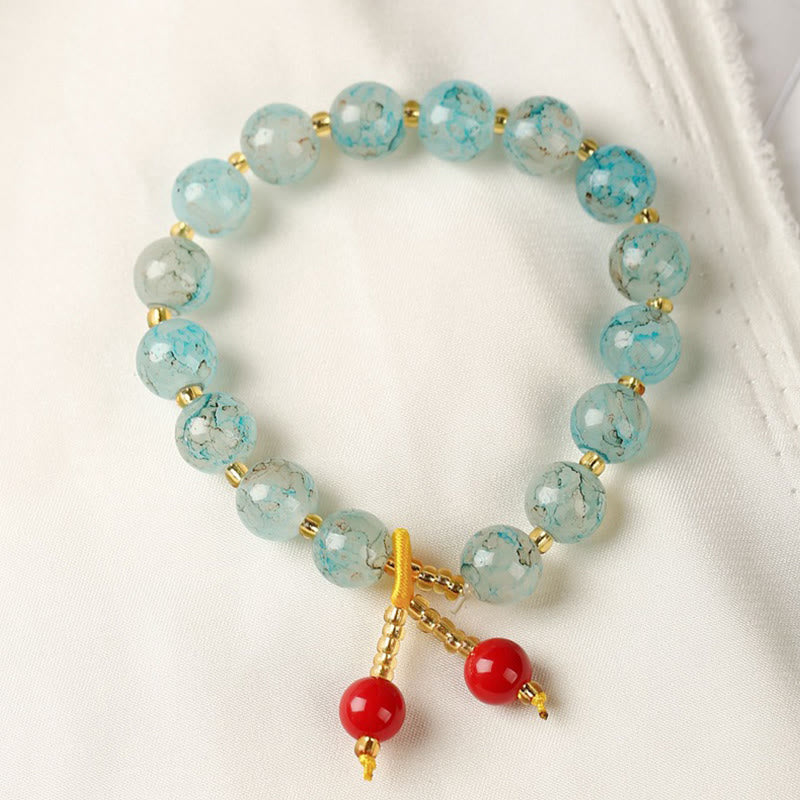 Bracelet d'harmonie en verre Liuli pour la protection spirituelle