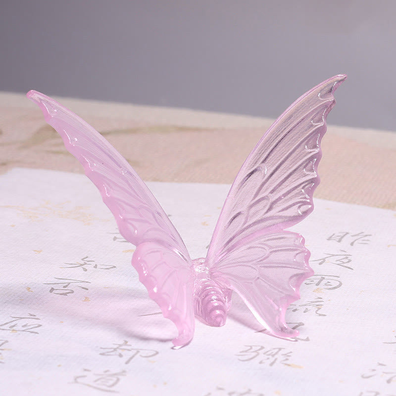 Brûle-encens papillon en verre Liuli | Transformation et paix