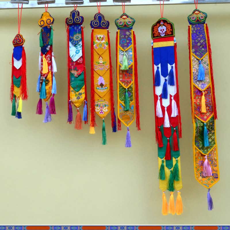 Décoration murale Mandala Lotus avec huit symboles propices à l'illumination