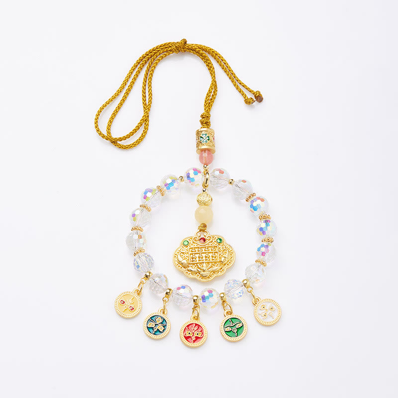 Décoration suspendue porte-bonheur Koi Five God of Wealth Prosperity
