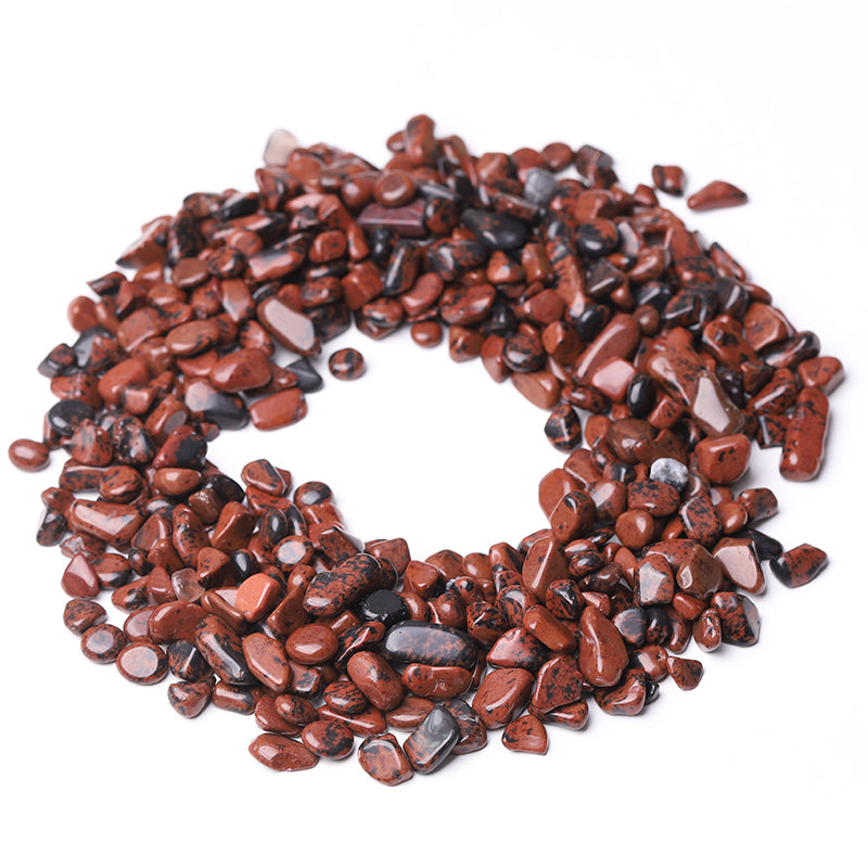 Éclats de cristal poli en acajou de 5 à 7 mm