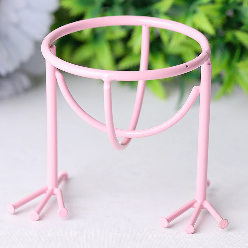 Présentoir en cristal en forme de griffe d'oiseau en métal de 2,0 pouces