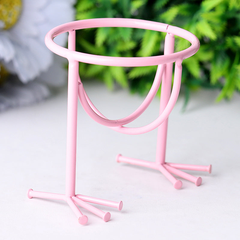 Présentoir en cristal en forme de griffe d'oiseau en métal de 2,0 pouces