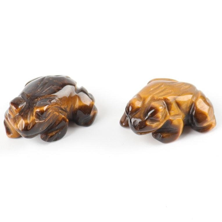Mini sculptures de grenouilles en cristal, figurines de guérison de 2,5 cm