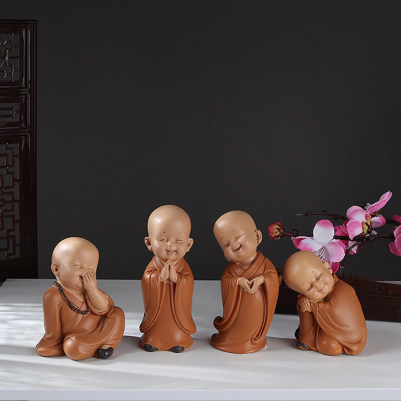 Mini statue de Bouddha en résine pour la méditation et la prière