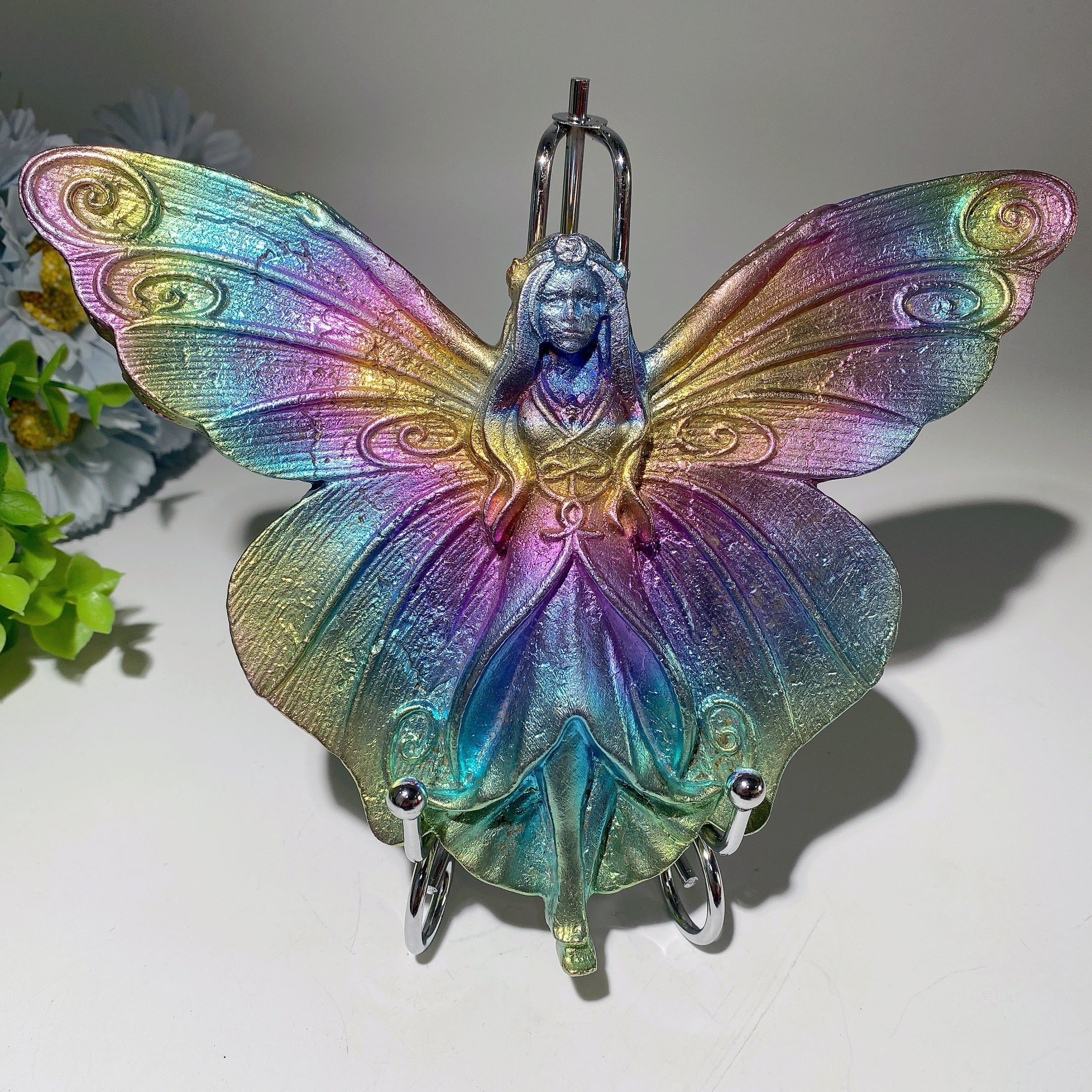 Mixed Bismuth Crystal Figurines 2-6 Inch Colorful Carvings