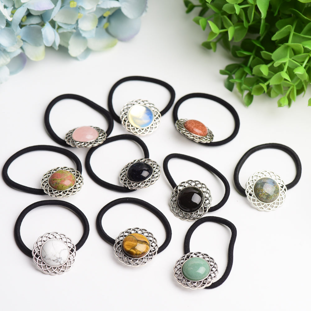 Serre-tête de guérison en cristaux mixtes avec pierres précieuses spirituelles