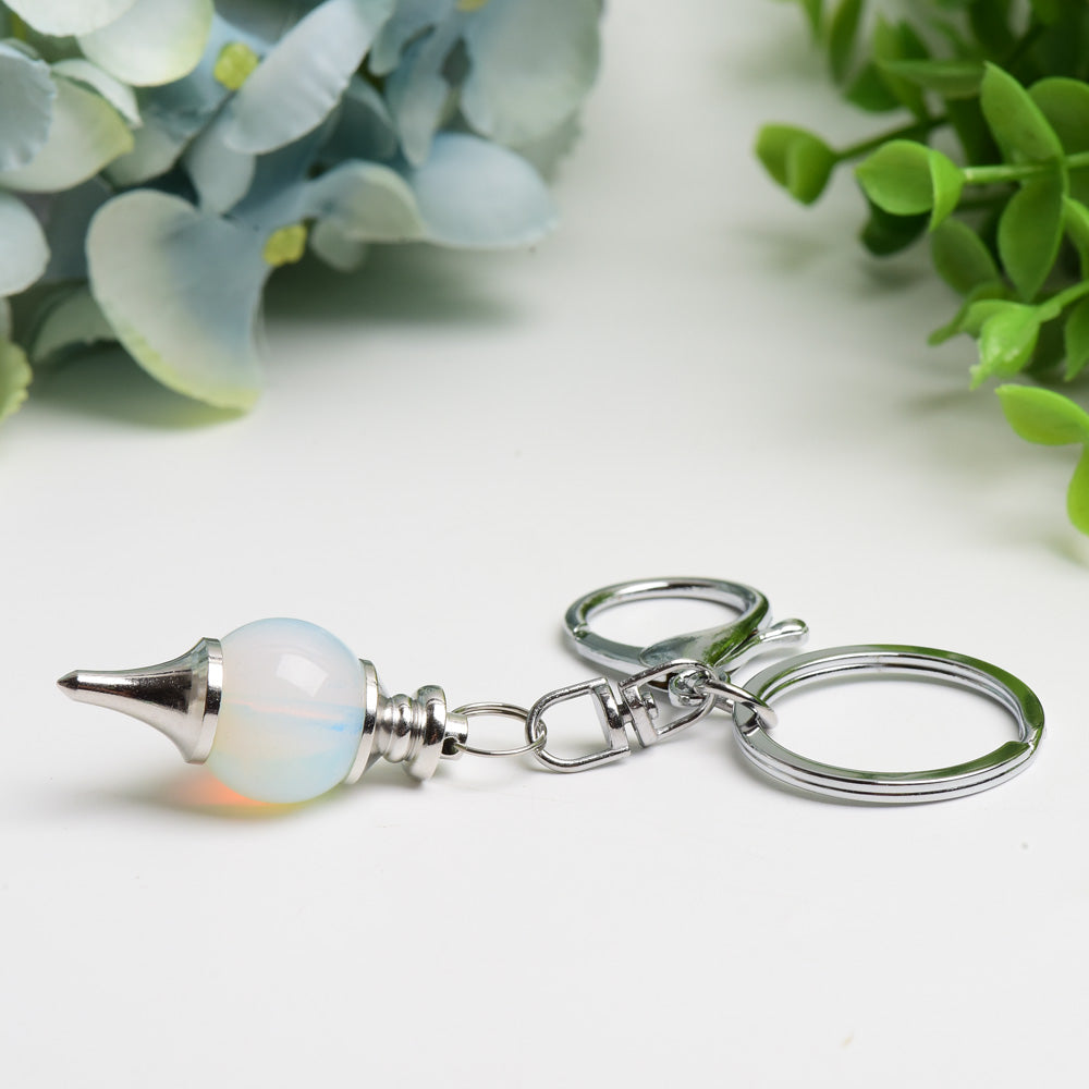 Porte-clés de guérison en cristal mixte avec pierres énergétiques