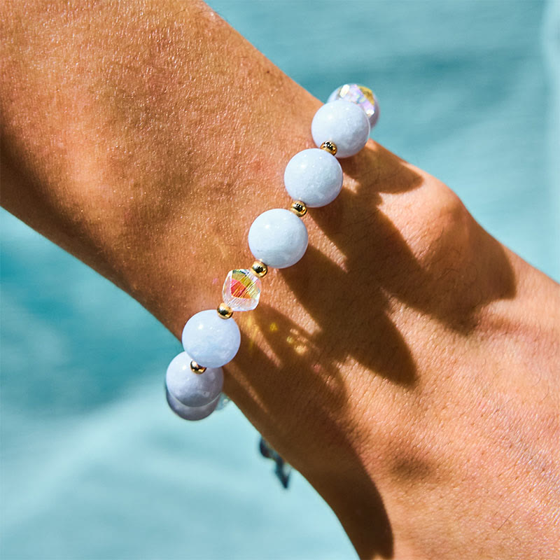 Bracelet de guérison multi-pierres précieuses améthyste et aventurine