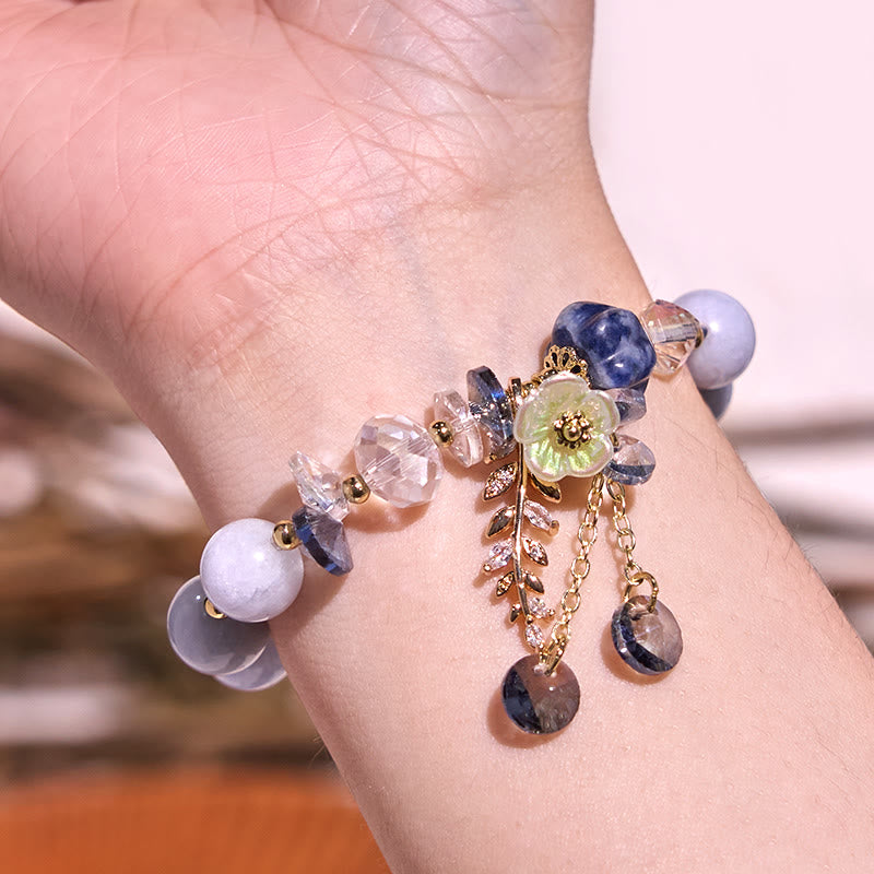 Bracelet de guérison multi-pierres précieuses améthyste et aventurine