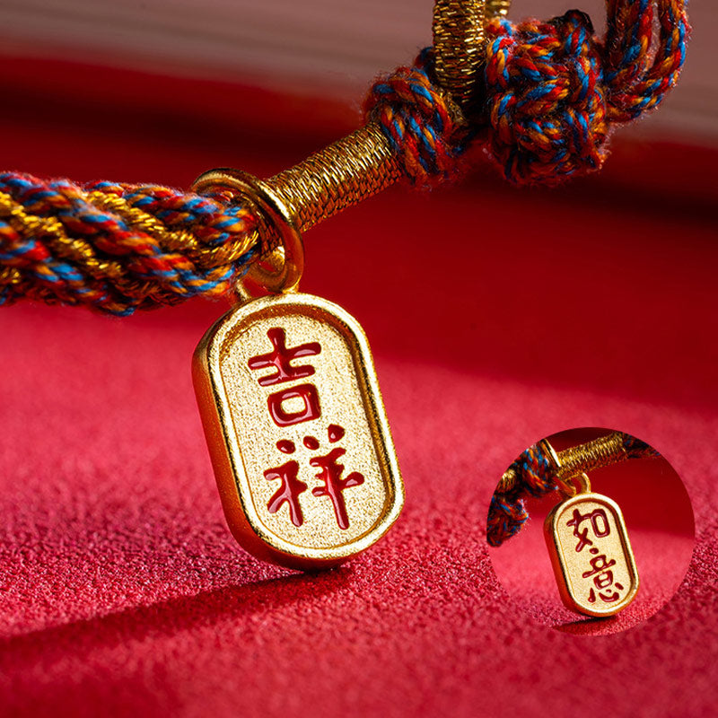 Bracelet tibétain multicolore Om Mani Padme Hum pour le bien-être spirituel