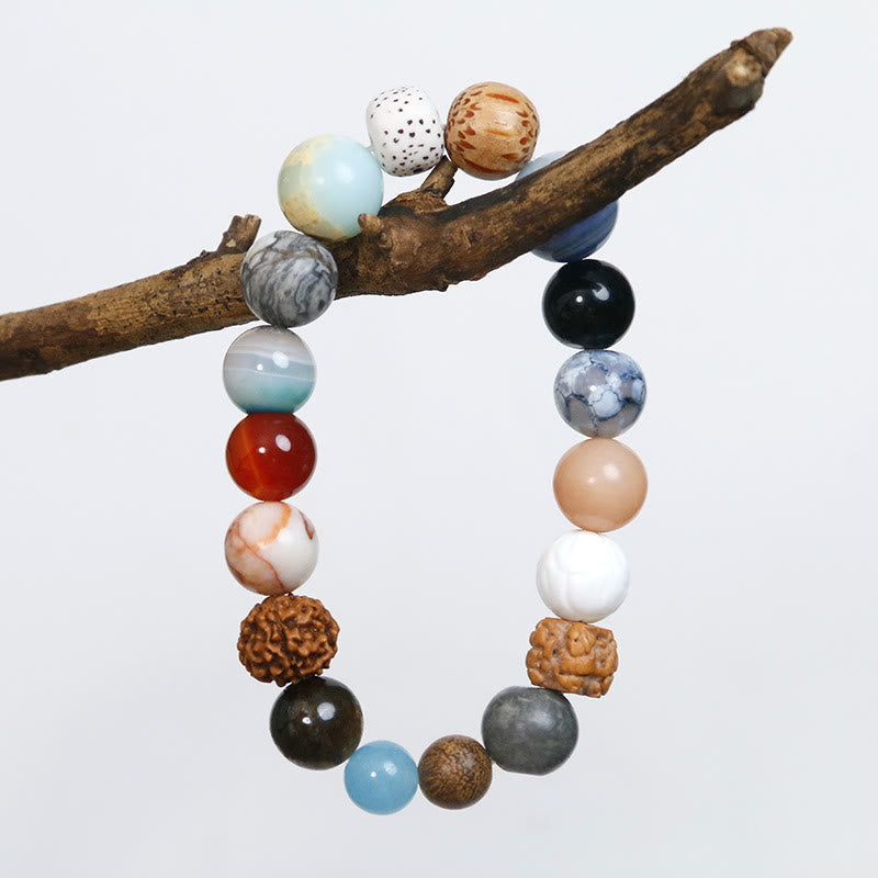 Bracelet spirituel en graines de Bodhi naturelles pour la protection et la sagesse