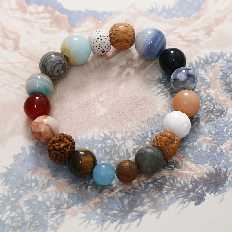 Bracelet spirituel en graines de Bodhi naturelles pour la protection et la sagesse