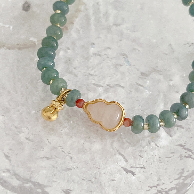 Bracelet de prospérité en jade naturel Hetian avec breloque PiXiu