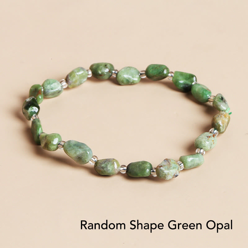 Bracelet en cristal naturel de forme irrégulière pour la méditation et l'équilibre
