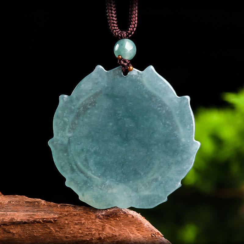 Collier Bouddha en jade naturel pour la chance et la richesse