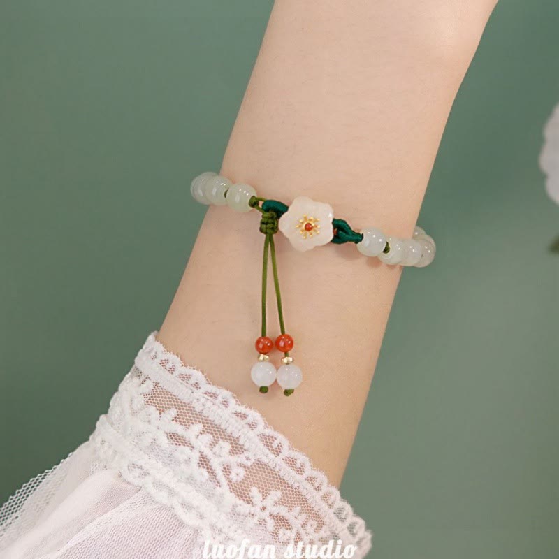 Bracelet de prospérité en jade naturel pour la chance et l'abondance
