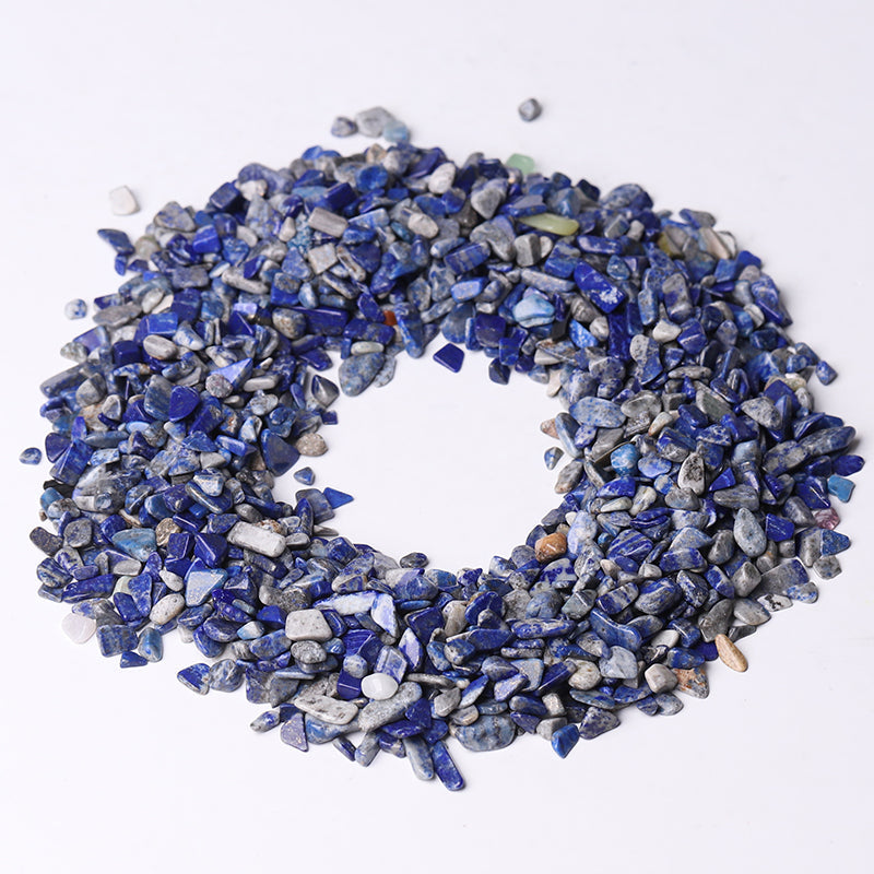 Éclats de lapis-lazuli naturels de 5 à 9 mm pour la guérison