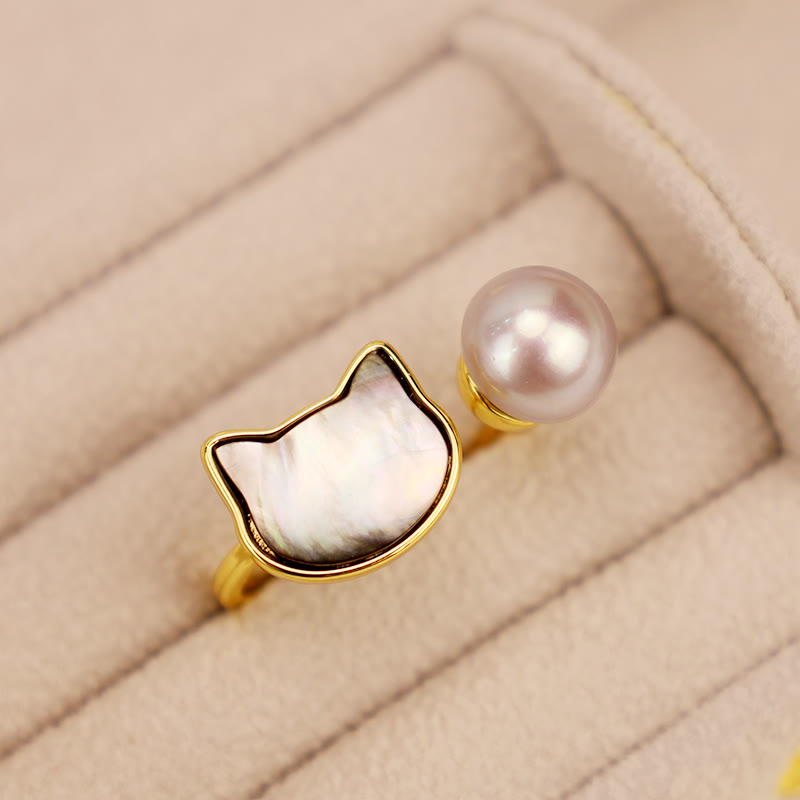 Ensemble collier et boucles d'oreilles de guérison pour chat en cuivre et perles naturelles