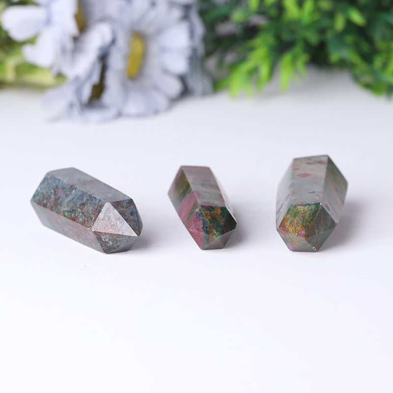 Natural Ruby Kyanite Healing Tower 2.4-4.5in for Protection