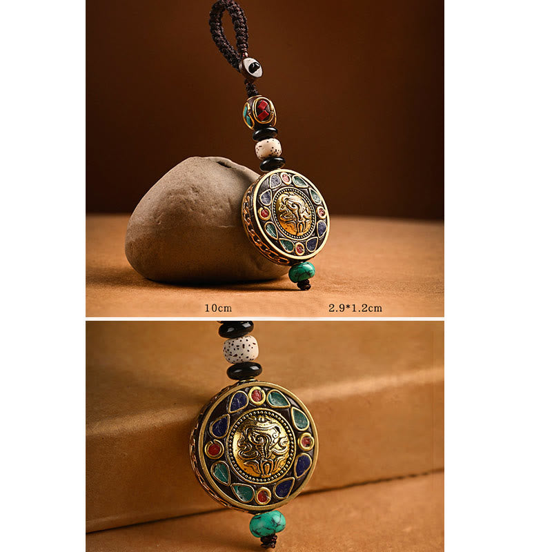Om Mani Padme Hum Bodhi Seed Peace Porte-clés Charm