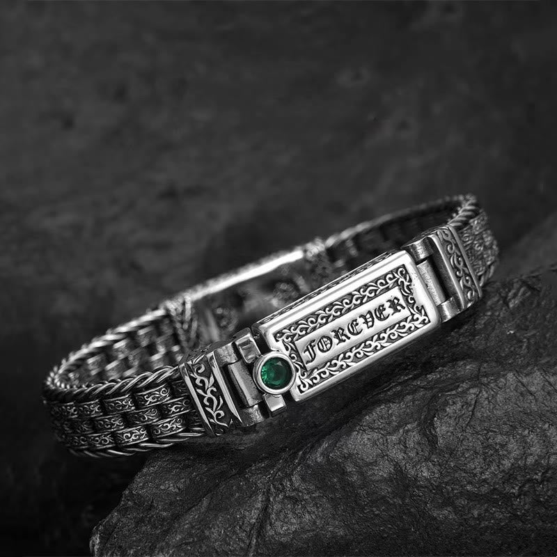 Bracelet en cuivre Om Mani Padme Hum | Chaîne tibétaine de la paix 20 cm