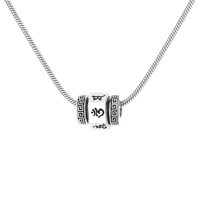 Collier en cuivre Om Mani Padme Hum | Pendentif tibétain de la paix