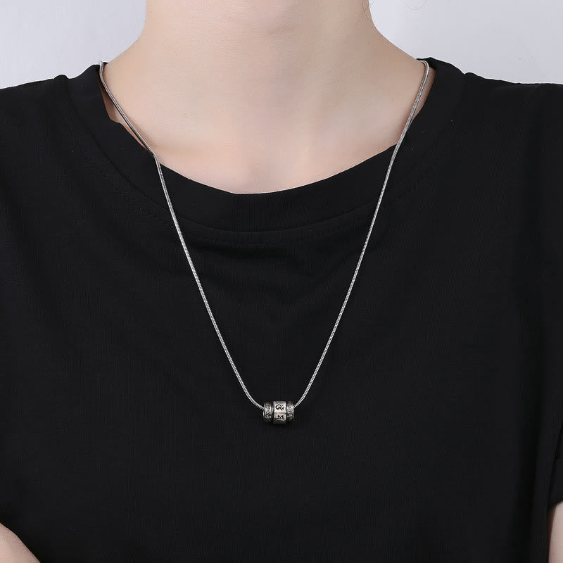 Collier en cuivre Om Mani Padme Hum | Pendentif tibétain de la paix
