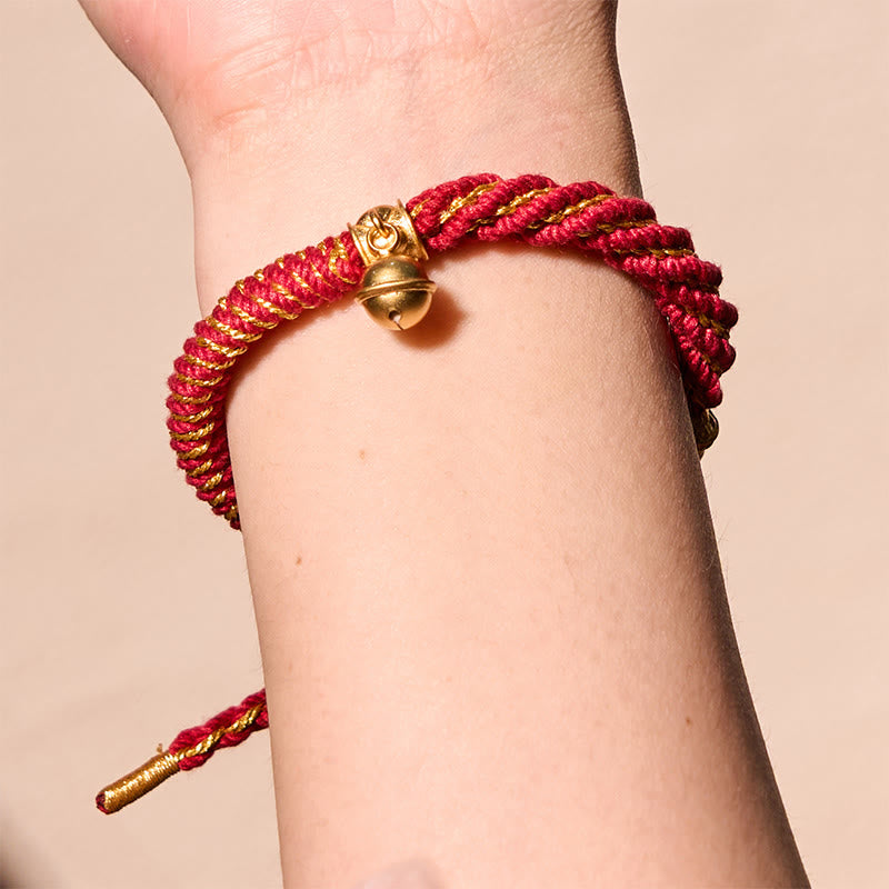 Bracelet amulette Zakiram en cuivre Om Mani Padme Hum 14-16 cm