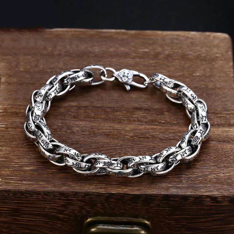 Bracelet créatif Om Mani Padme Hum | Cuivre de style tibétain