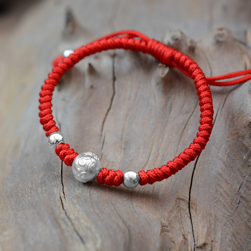 Bracelet couple Om Mani Padme Hum en argent | Protection et chance